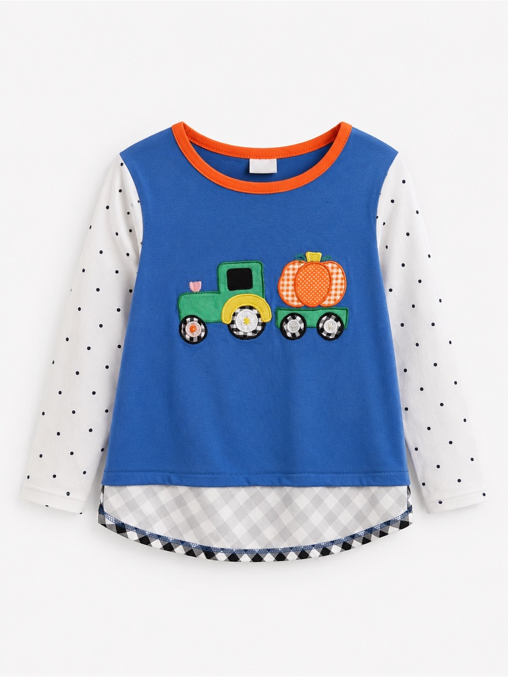 Blue Pumpkin Truck Layered-Look Long Sleeve Tee by